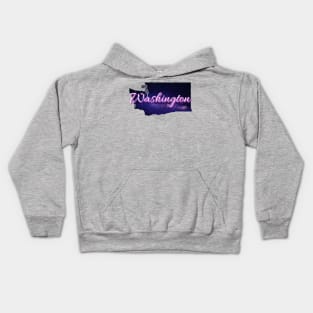 Galactic States - Washington State Kids Hoodie